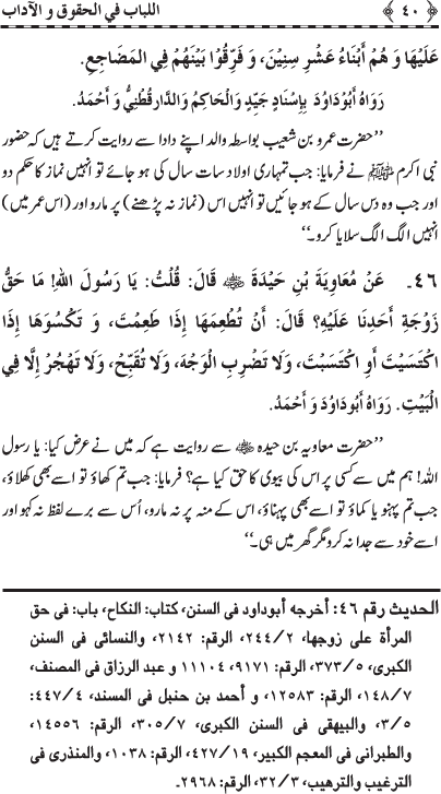 Insani Huquq-o-Aadab: Ahadith-e-Nabawi ki Rawshani main