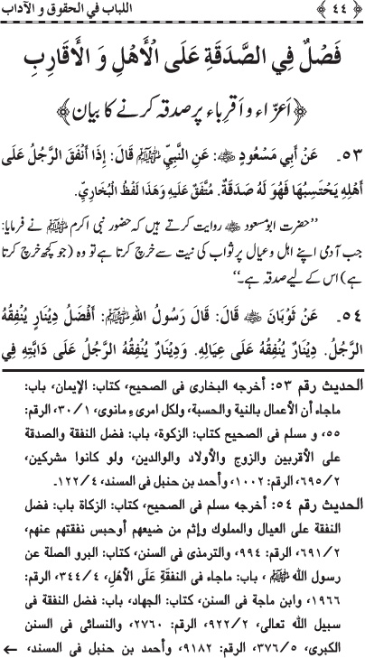 Insani Huquq-o-Aadab: Ahadith-e-Nabawi ki Rawshani main