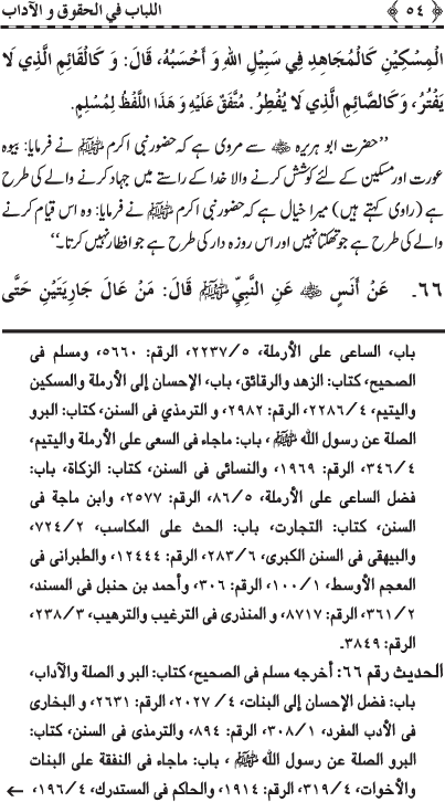 Insani Huquq-o-Aadab: Ahadith-e-Nabawi ki Rawshani main