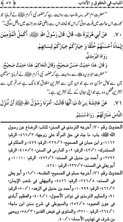 Insani Huquq-o-Aadab: Ahadith-e-Nabawi ki Rawshani main