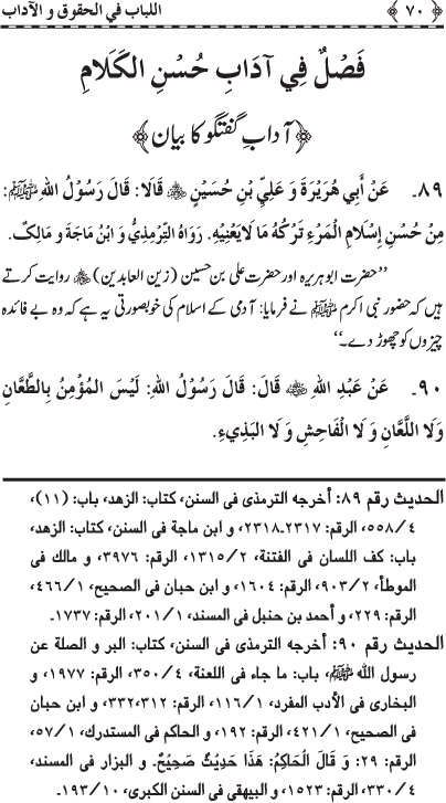 Insani Huquq-o-Aadab: Ahadith-e-Nabawi ki Rawshani main