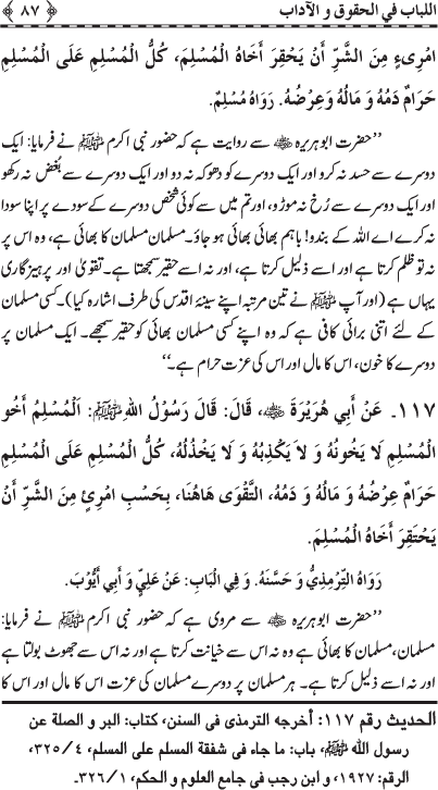 Insani Huquq-o-Aadab: Ahadith-e-Nabawi ki Rawshani main