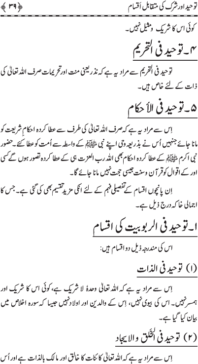 Mubadiat-e-‘Aqida Tawhid