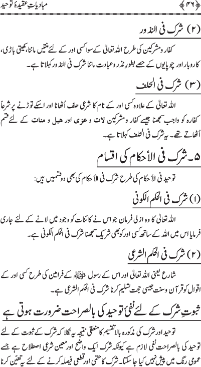 Mubadiat-e-‘Aqida Tawhid