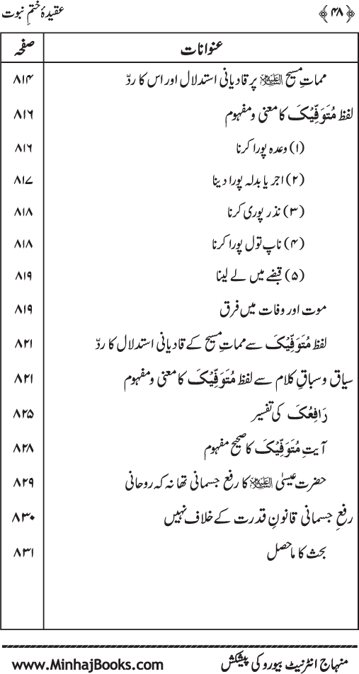 ‘Aqida Khatm-e-Nubuwwat