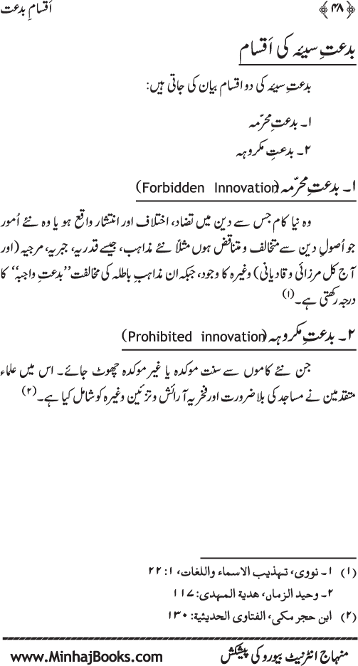 Aqsam-e-Bid’at: