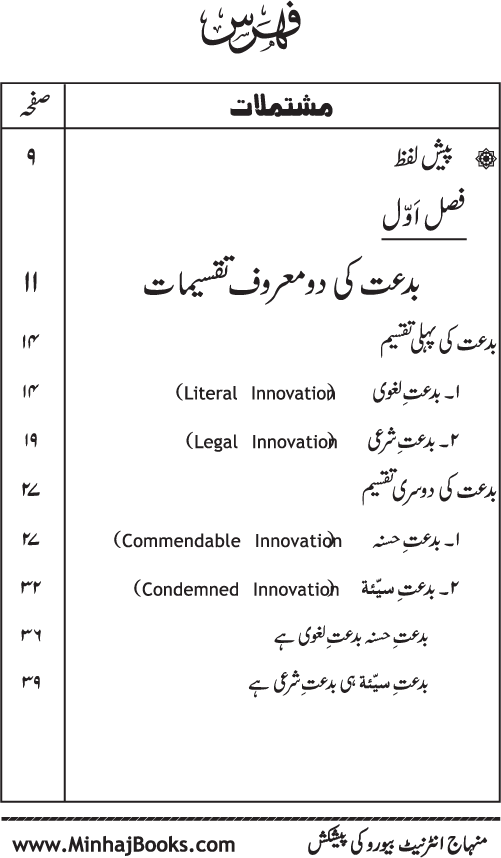 Aqsam-e-Bid’at: