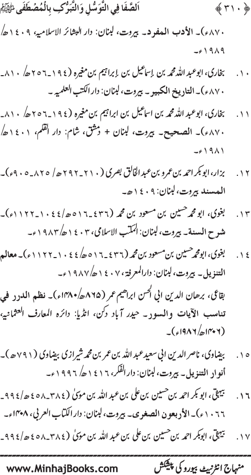 Huzur Nabi Akram (PBUH) se Tawassul awr Tabarruk