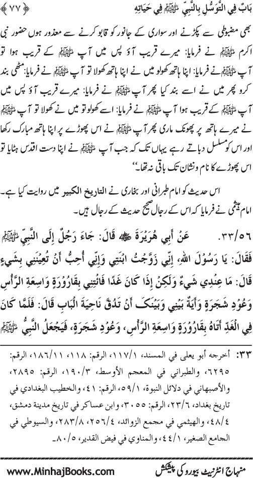 Huzur Nabi Akram (PBUH) se Tawassul awr Tabarruk