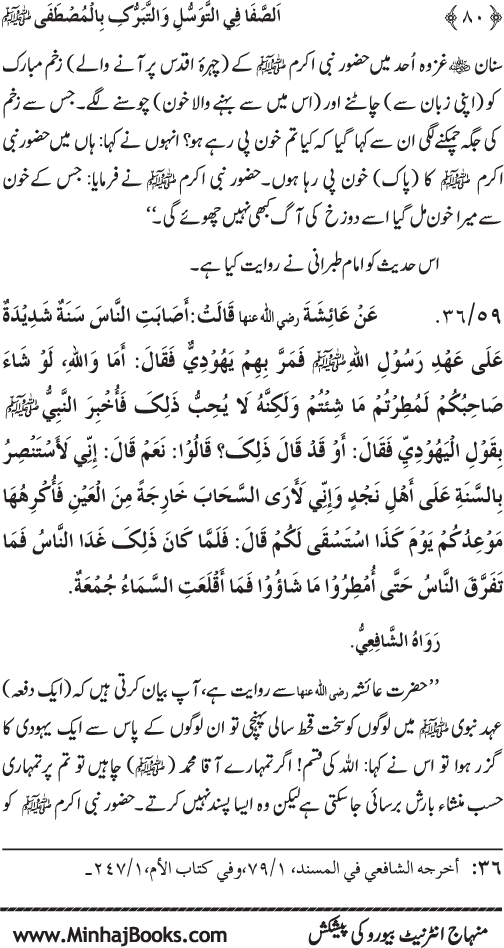 Huzur Nabi Akram (PBUH) se Tawassul awr Tabarruk