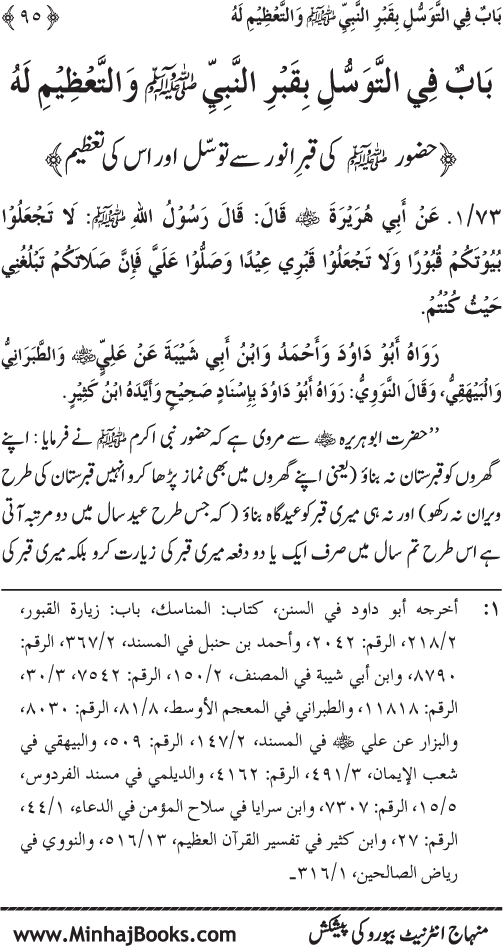 Huzur Nabi Akram (PBUH) se Tawassul awr Tabarruk