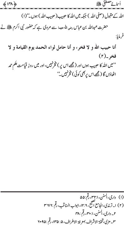 Asma-e-Mustafa (PBUH)