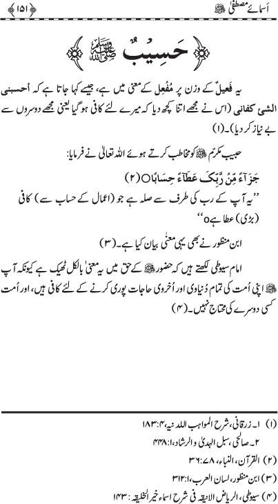 Asma-e-Mustafa (PBUH)