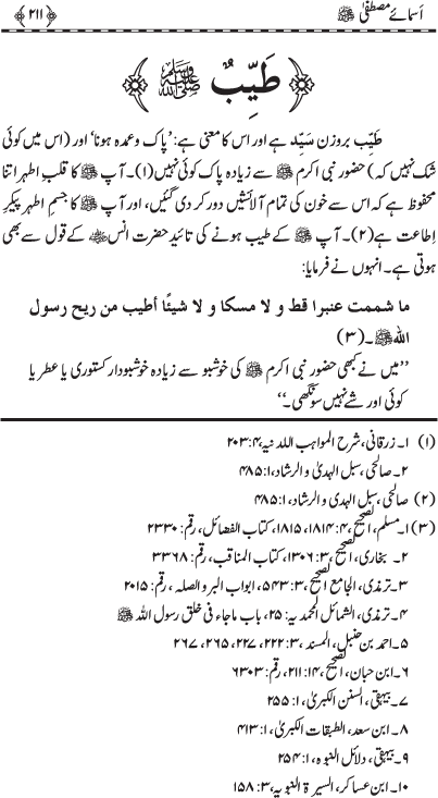 Asma-e-Mustafa (PBUH)