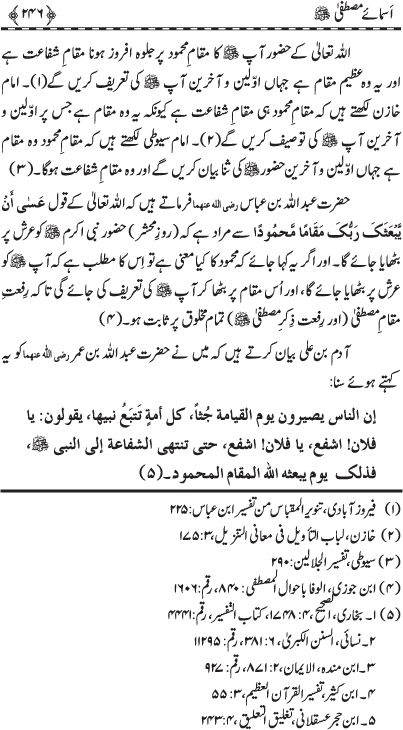 Asma-e-Mustafa (PBUH)