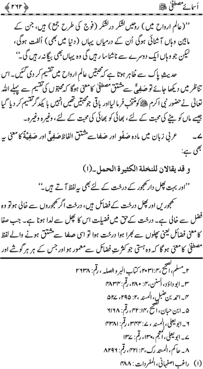 Asma-e-Mustafa (PBUH)