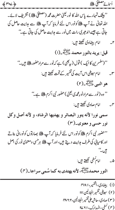 Asma-e-Mustafa (PBUH)