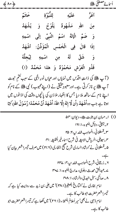 Asma-e-Mustafa (PBUH)