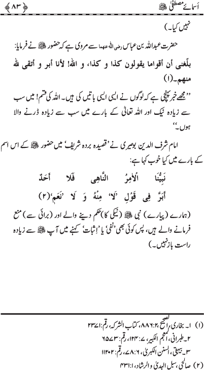 Asma-e-Mustafa (PBUH)