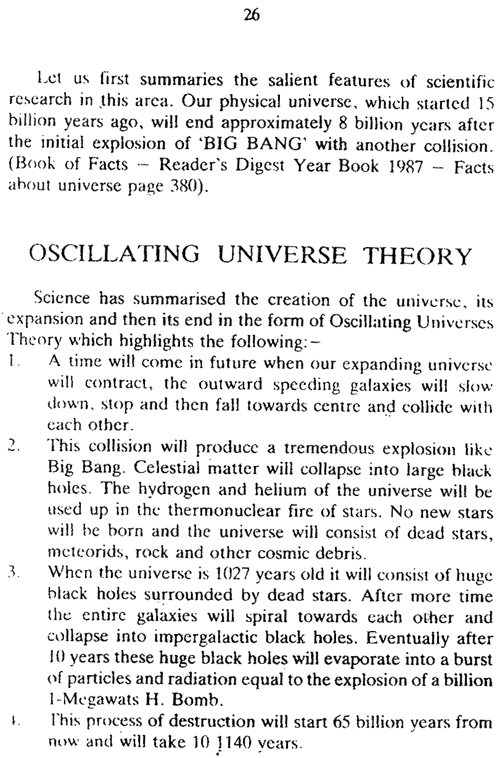 Creation and Evolution of the Universe