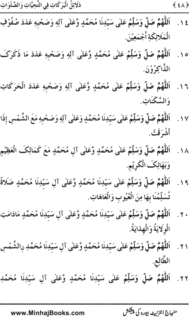 Dala’il al-Barakat fi al-Tahiyyat wa al-Salawat