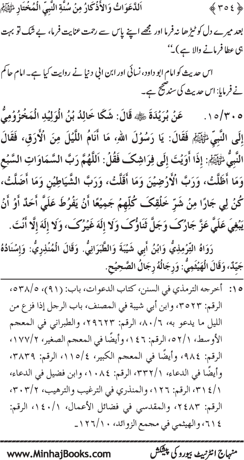 Al-Da‘awat wa al-Adhkar min Sunna al-Nabi al-Mukhtar (PBUH)