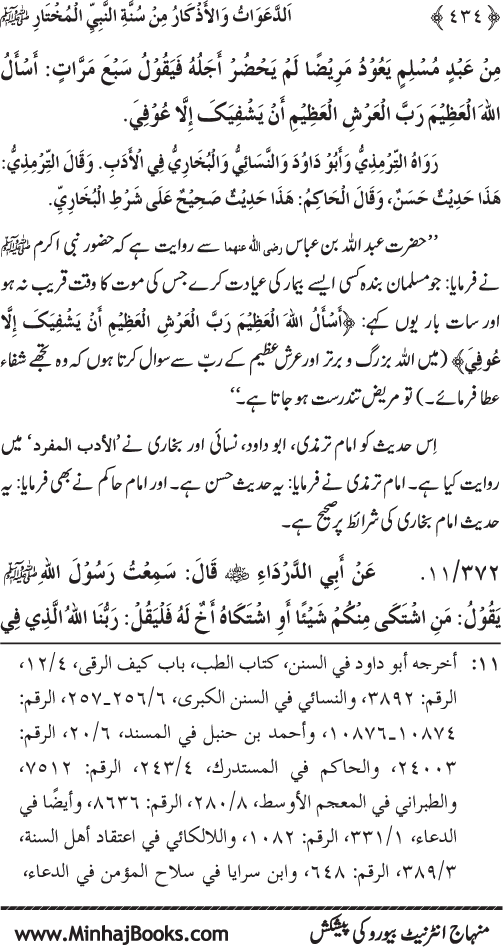 Al-Da‘awat wa al-Adhkar min Sunna al-Nabi al-Mukhtar (PBUH)