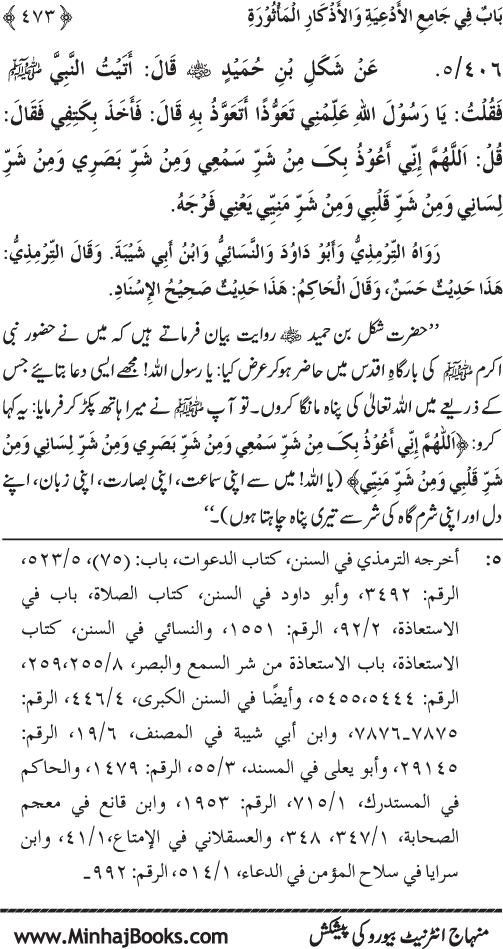 Al-Da‘awat wa al-Adhkar min Sunna al-Nabi al-Mukhtar (PBUH)