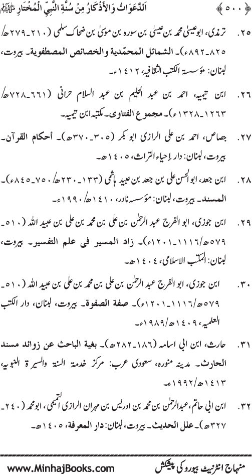 Al-Da‘awat wa al-Adhkar min Sunna al-Nabi al-Mukhtar (PBUH)