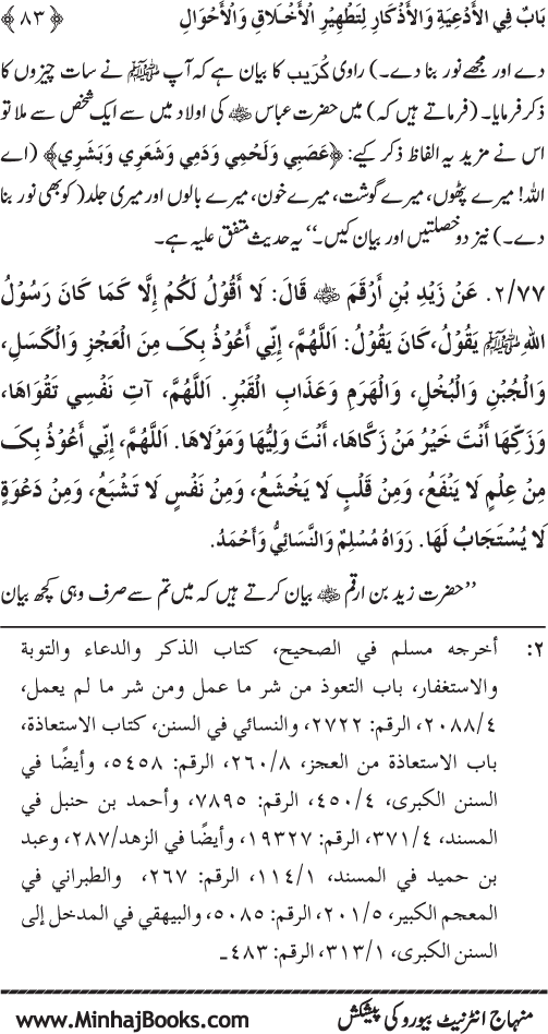 Al-Da‘awat wa al-Adhkar min Sunna al-Nabi al-Mukhtar (PBUH)