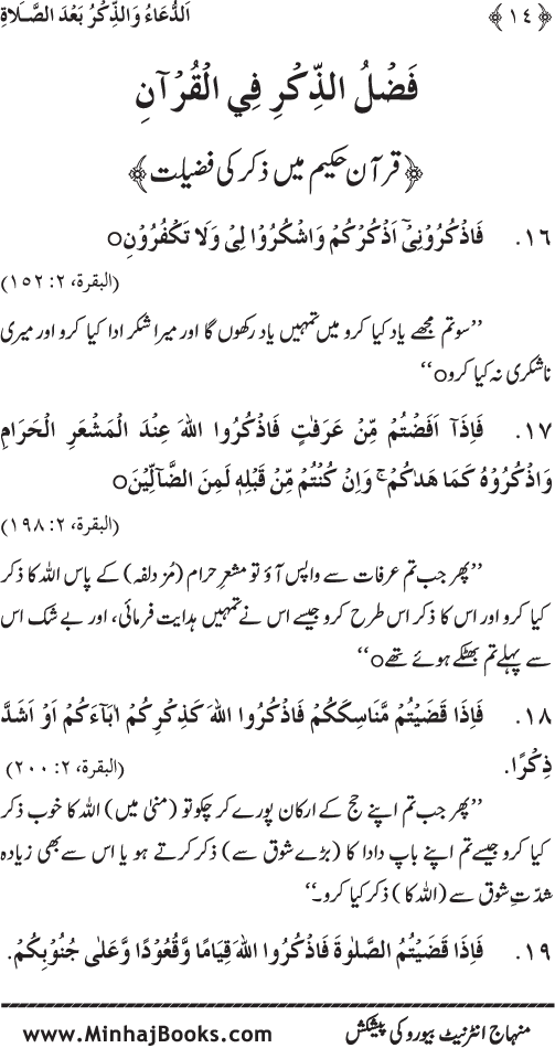 Namaz ke ba‘d Hath Utha kar Du‘a Mangne awr Zikr bil-Jahr karne par Majmu‘a Ayat-o-Ahadith