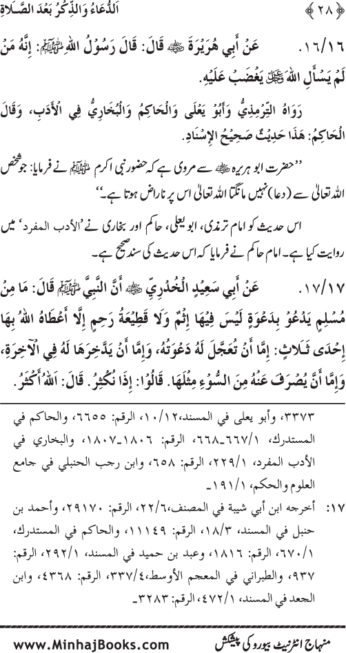 Namaz ke ba‘d Hath Utha kar Du‘a Mangne awr Zikr bil-Jahr karne par Majmu‘a Ayat-o-Ahadith