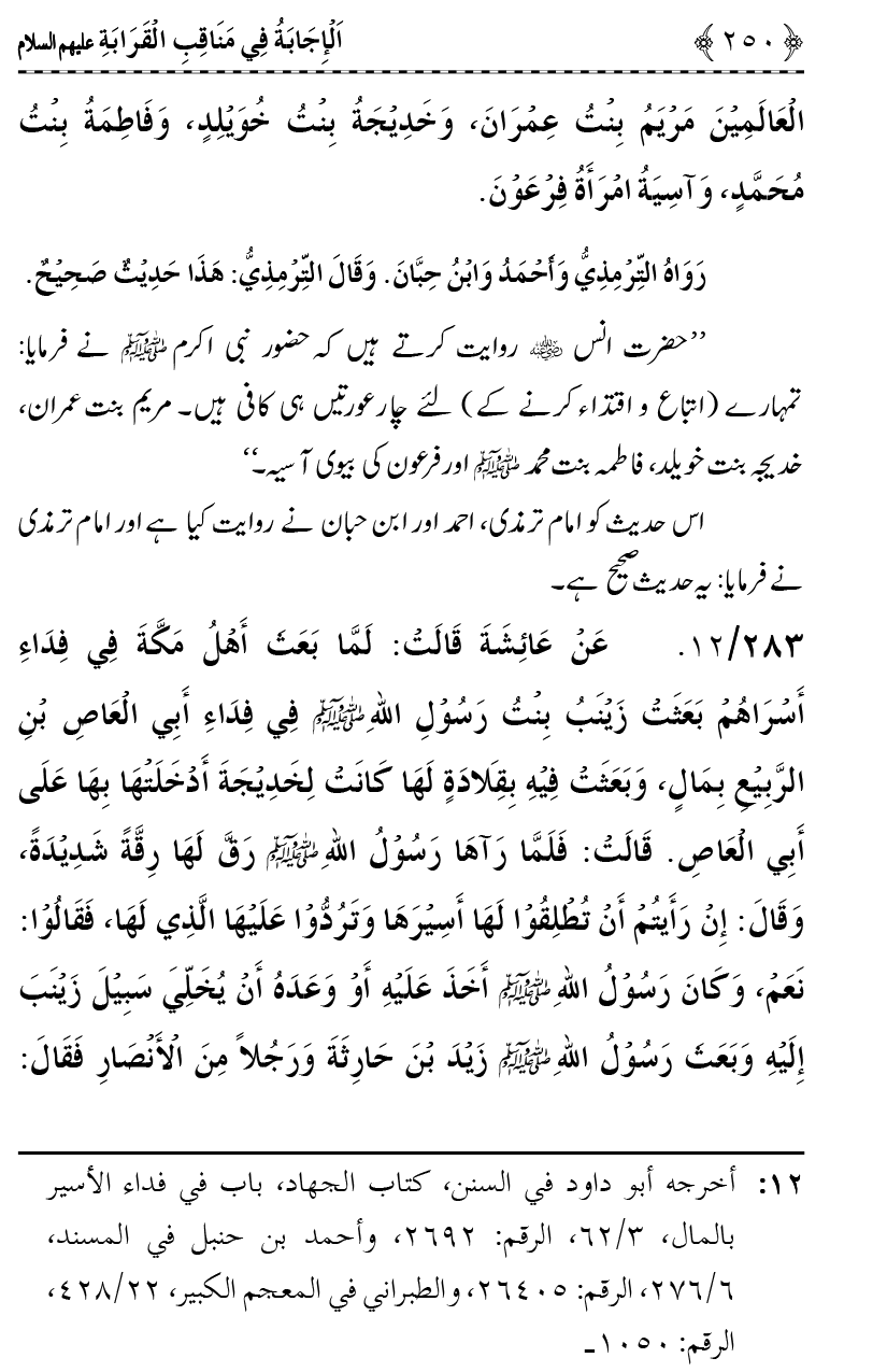 Ahl Bayt Athar (R.A.) ke Fazail-o-Manaqib