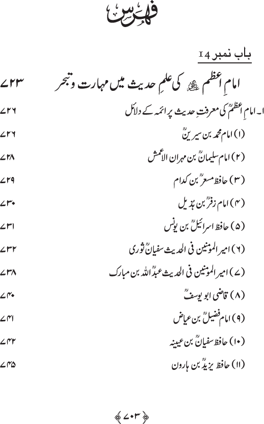 Imam Abu Hanifa: Imam al-A’imma fi al-Hadith (Jild Duwum)