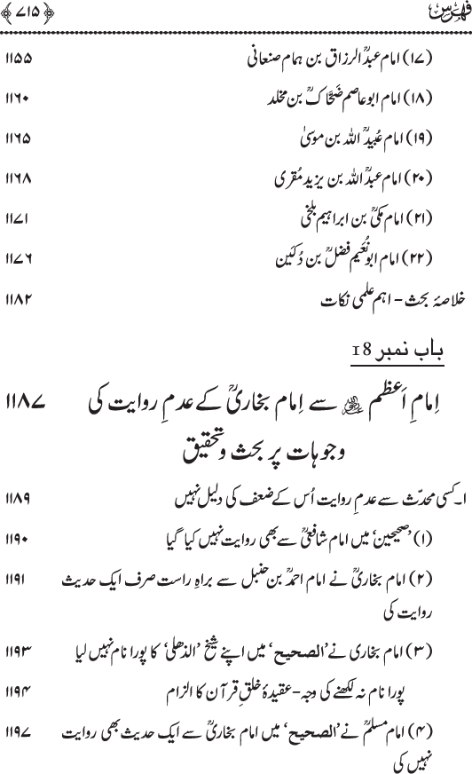 Imam Abu Hanifa: Imam al-A’imma fi al-Hadith (Jild Duwum)