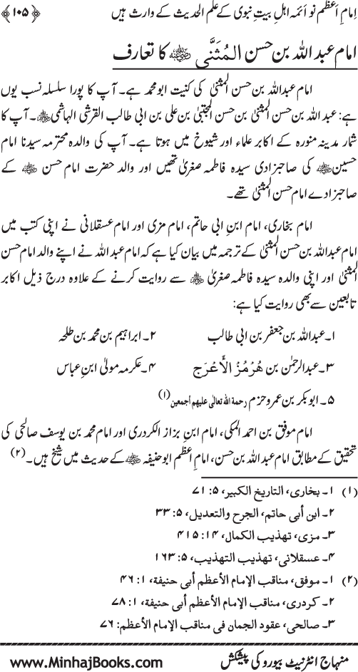 Sahaba Karam awr A’imma Ahl Bayt (R.A.) se Imam A‘zam (R.A.) ka Akhz-e-Faiz