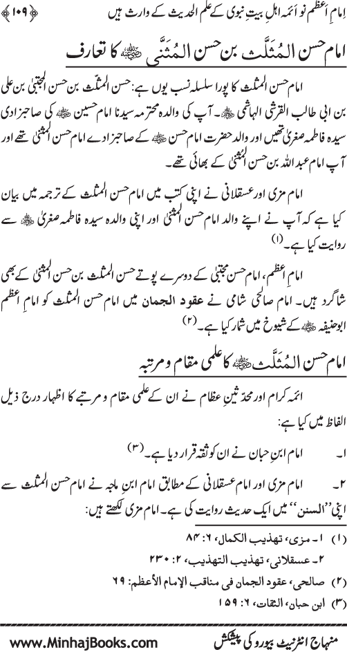 Sahaba Karam awr A’imma Ahl Bayt (R.A.) se Imam A‘zam (R.A.) ka Akhz-e-Faiz