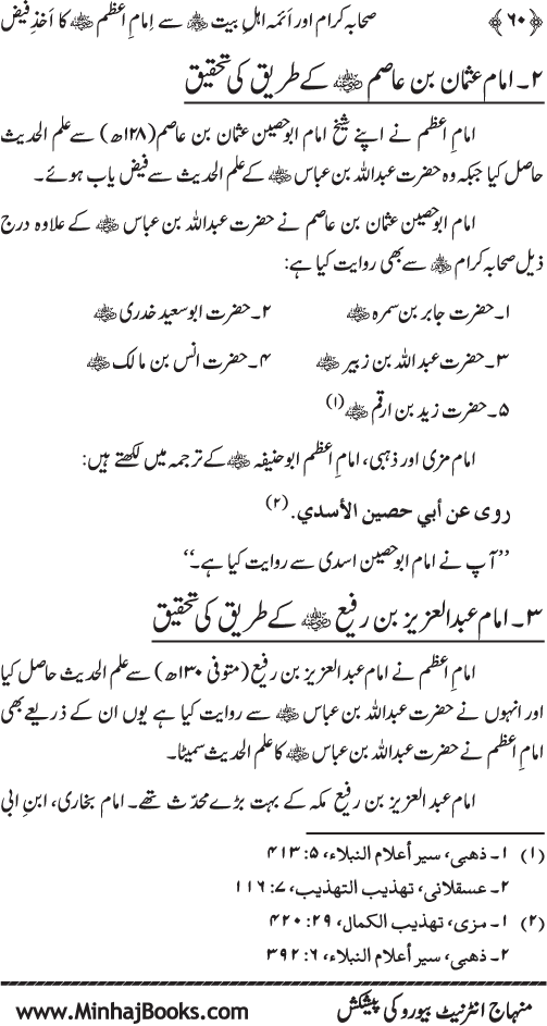 Sahaba Karam awr A’imma Ahl Bayt (R.A.) se Imam A‘zam (R.A.) ka Akhz-e-Faiz