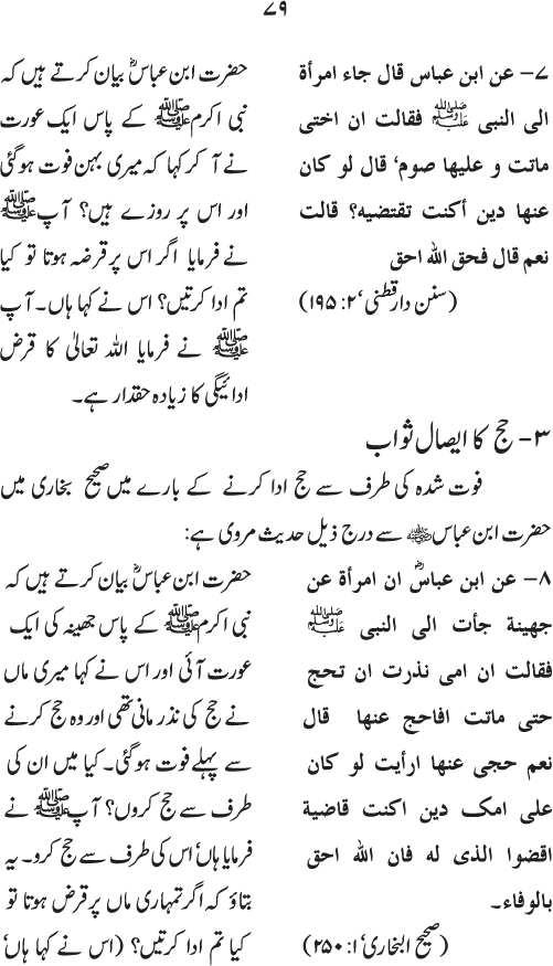 Isal-e-Sawab awr us ki Shar‘i Haysiyyat