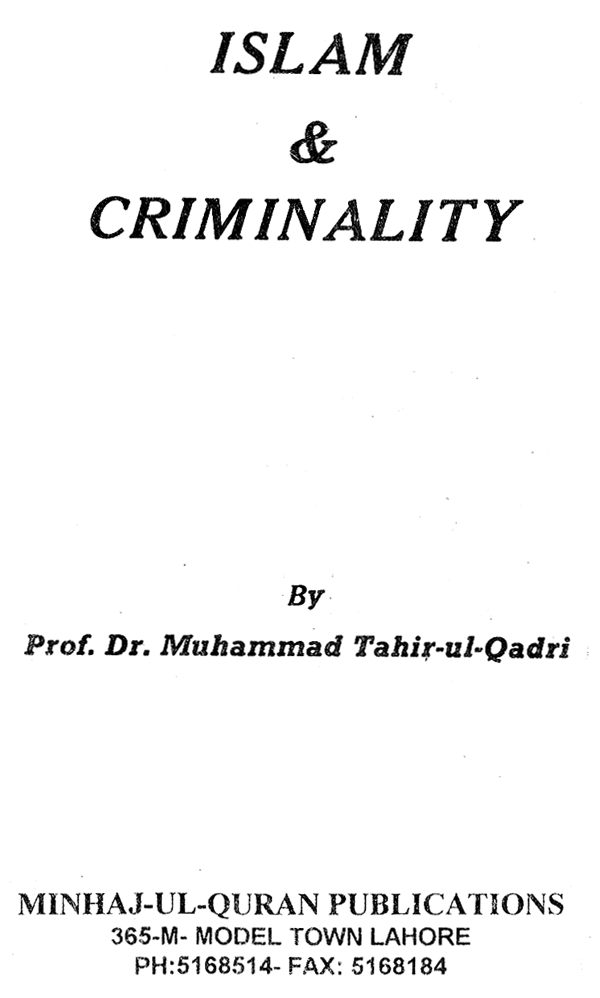 Islam and Criminality