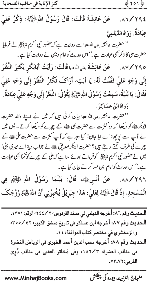 Sahaba Karam (R.A.) ke Faza’il-o-Manaqib