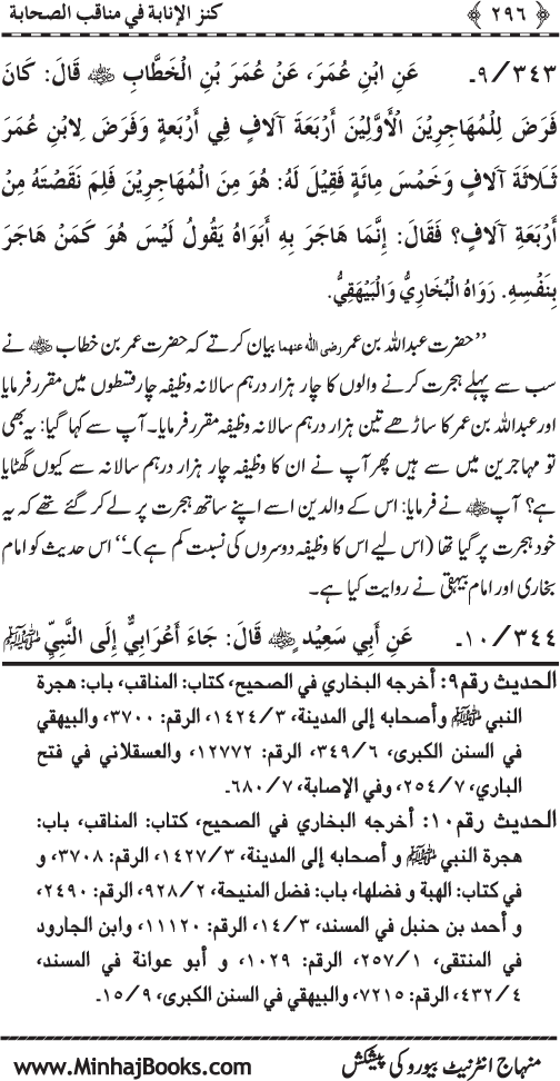 Sahaba Karam (R.A.) ke Faza’il-o-Manaqib