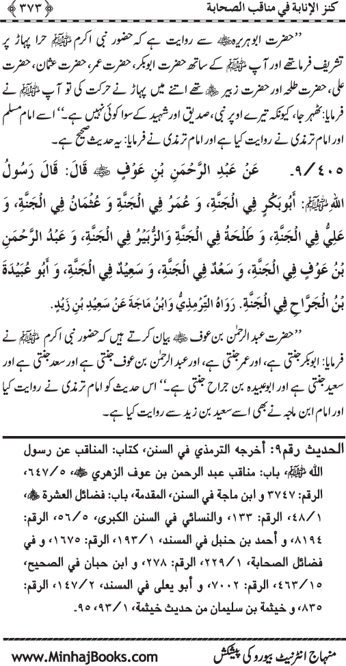 Sahaba Karam (R.A.) ke Faza’il-o-Manaqib