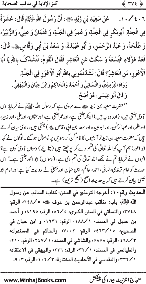 Sahaba Karam (R.A.) ke Faza’il-o-Manaqib