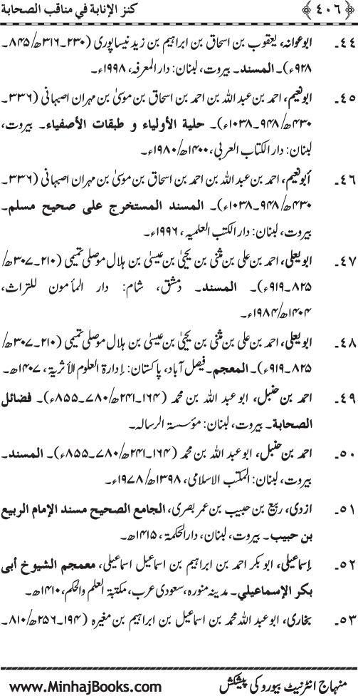 Sahaba Karam (R.A.) ke Faza’il-o-Manaqib