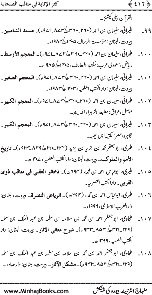 Sahaba Karam (R.A.) ke Faza’il-o-Manaqib