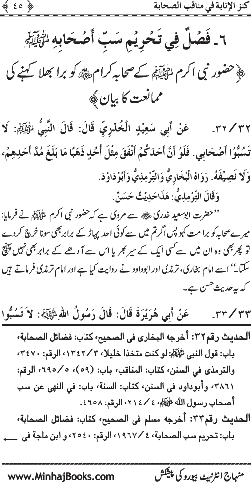 Sahaba Karam (R.A.) ke Faza’il-o-Manaqib