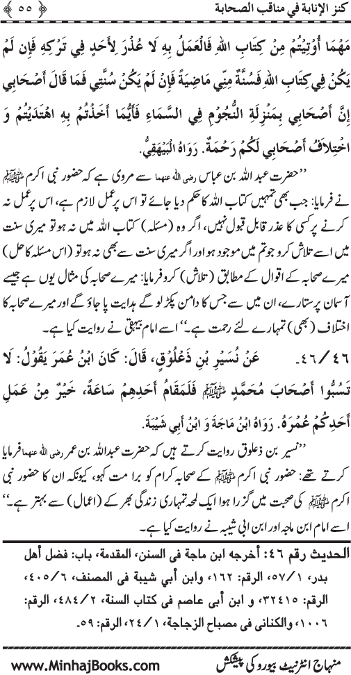 Sahaba Karam (R.A.) ke Faza’il-o-Manaqib