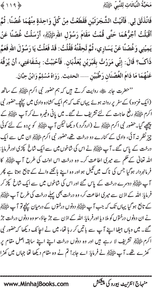 Huzur (PBUH) se Haywanat, Jamadat awr Nabatat ki Mahabbat