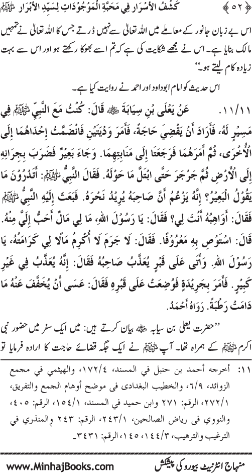 Huzur (PBUH) se Haywanat, Jamadat awr Nabatat ki Mahabbat